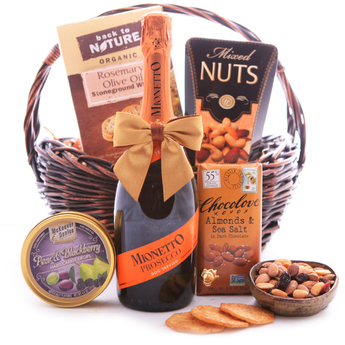 Sweet and Savory Prosecco Basket